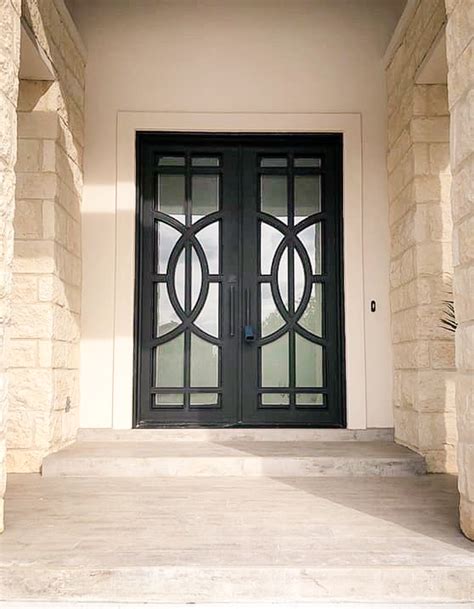 house double metal door|metal double doors exterior residential.